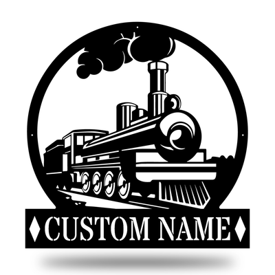 Steam Train Monogram